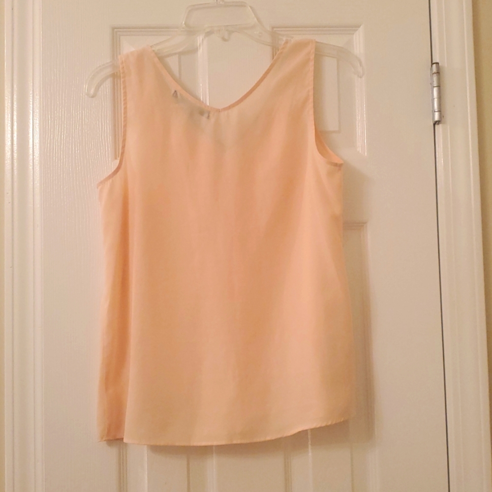 BCBG Peach Ruffle Top - Picture 3 of 3